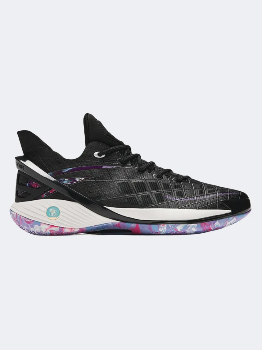 Anta Z Up 224 Men Basketball Shoes Black/Purple Bounce Back Outsole Design