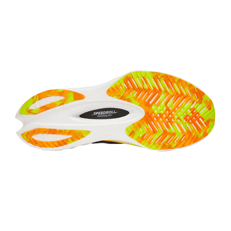 Supportive Heel Saucony Men's Endorphin Pro 4 Running Shoes in Black/Vo2 AW25