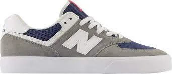 New Balance Numeric 574 Vulc  Shoes - Grey/Navy Skate Style