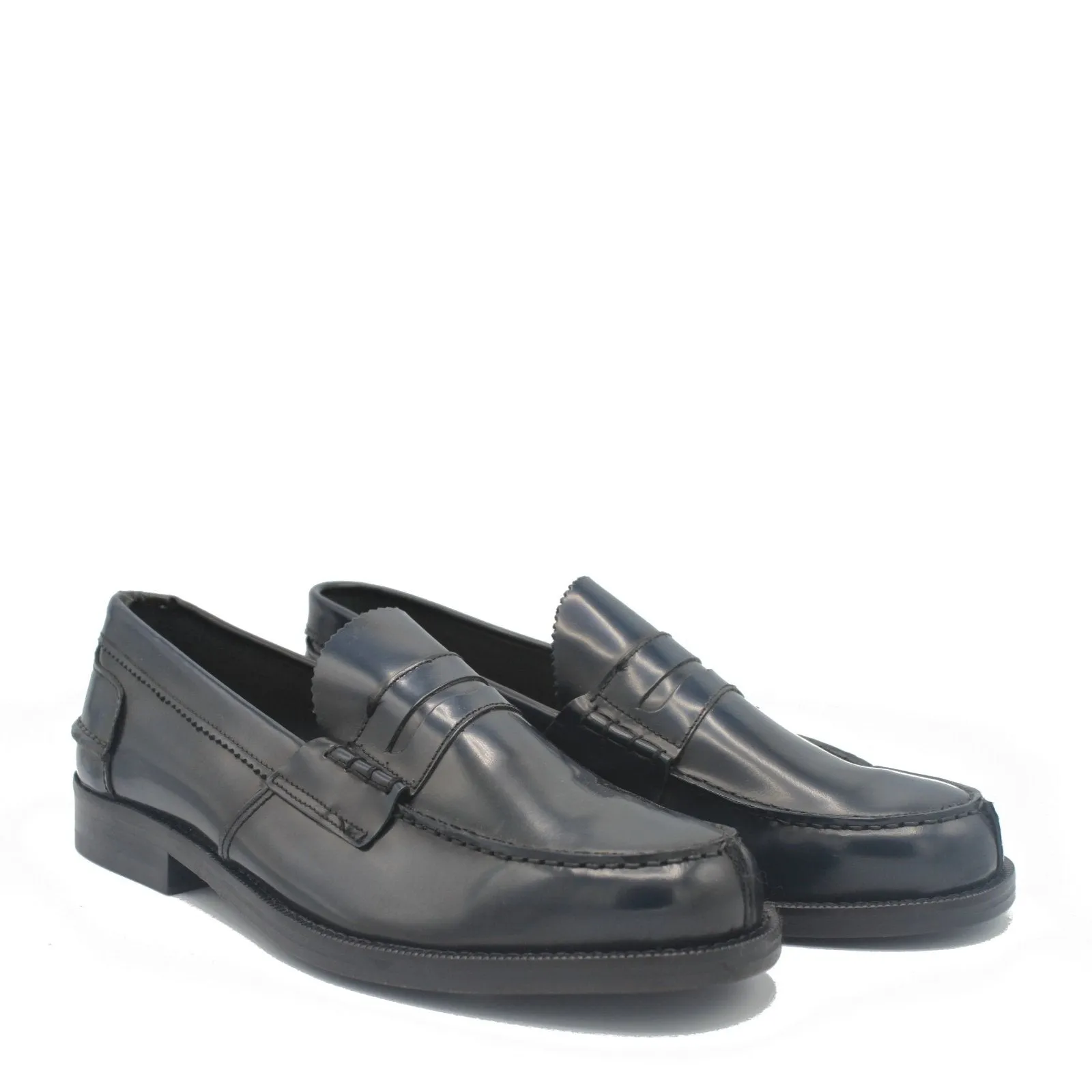 Safe Hold PENNY LOAFER NAVY POLISHED
