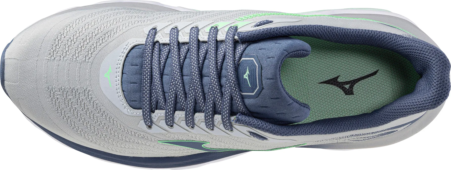 Mizuno Wave Horizon 8 Mens Running Shoes - Grey Secure fit Flexible Design