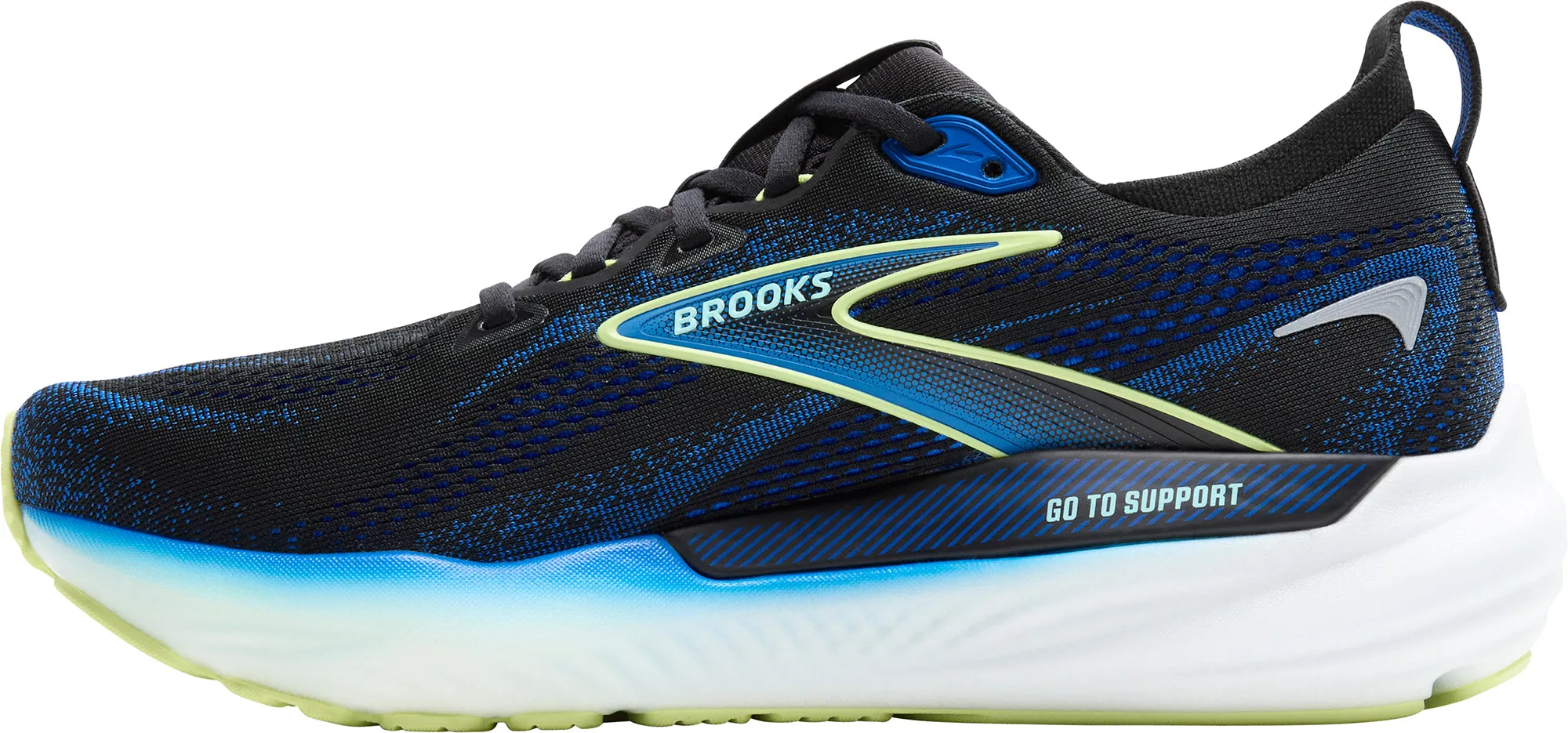 Snow Ride Brooks Glycerin GTS 22 Mens Running Shoes - Black
