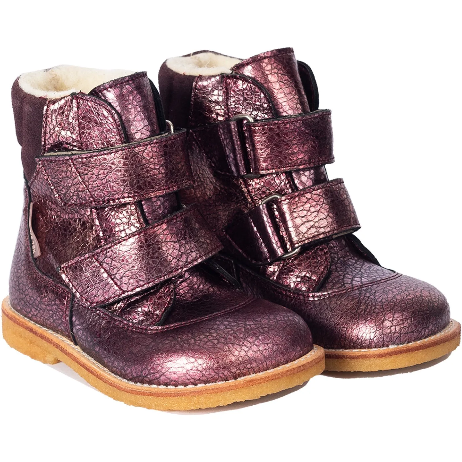 Angulus Sunset/Dusty Aubergine Tex Boot with Velcro Closure Practical