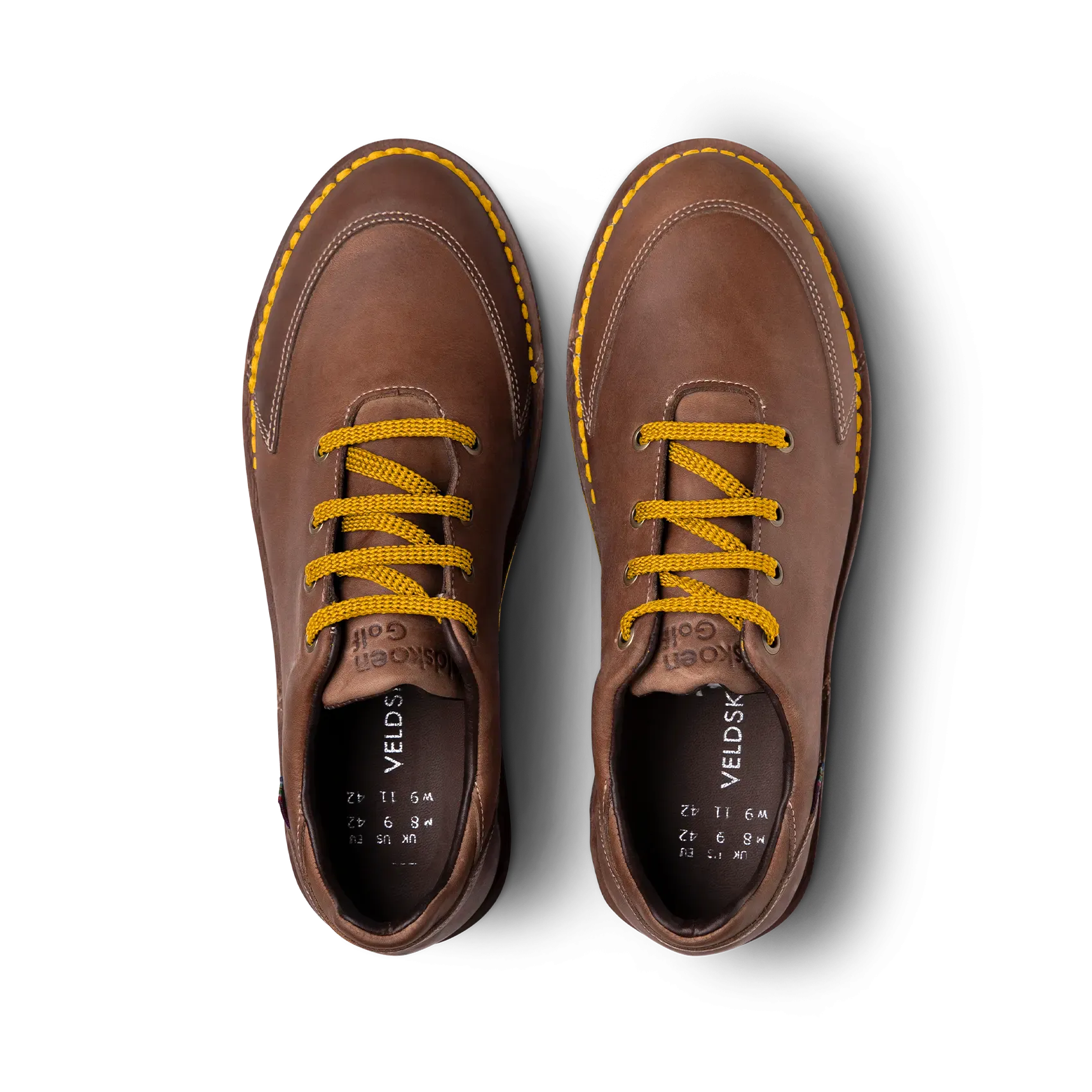 Veldskoen Vilakazi Loft Golf Shoe (Yellow Sole) Light support Ankle Support