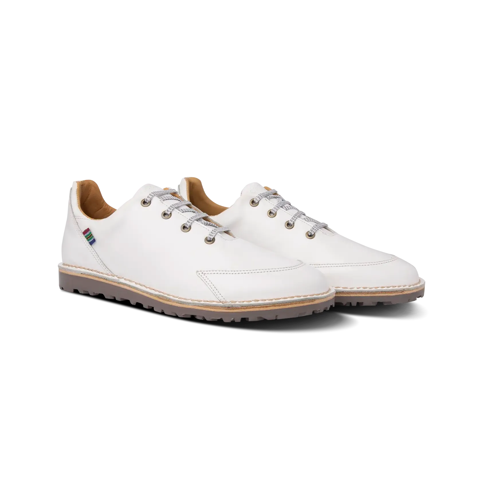 Veldskoen Albatross Golf Shoe (White leather with Grey sole) All-day Comfort