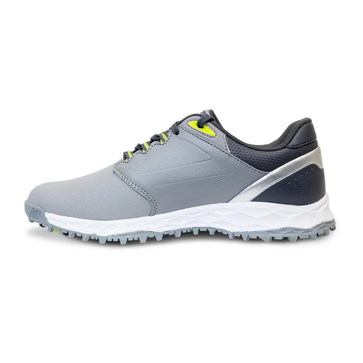 Track Traction New Balance Mens Fresh Foam Elevate SL Golf Shoe - GREY / YELLOW