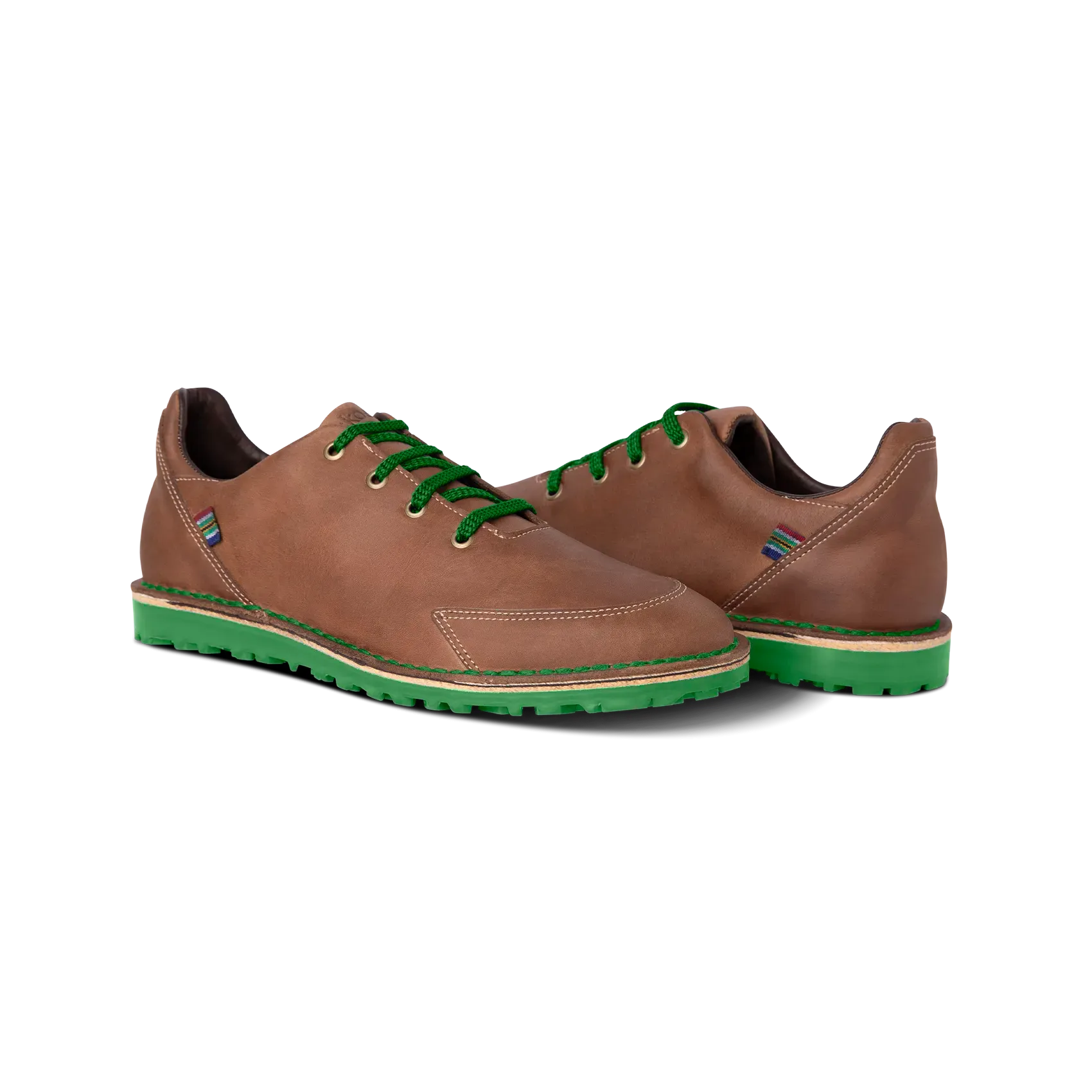 Track Performance Quiet Motion Veldskoen Lowveld Loft Golf Shoe (Green Sole)