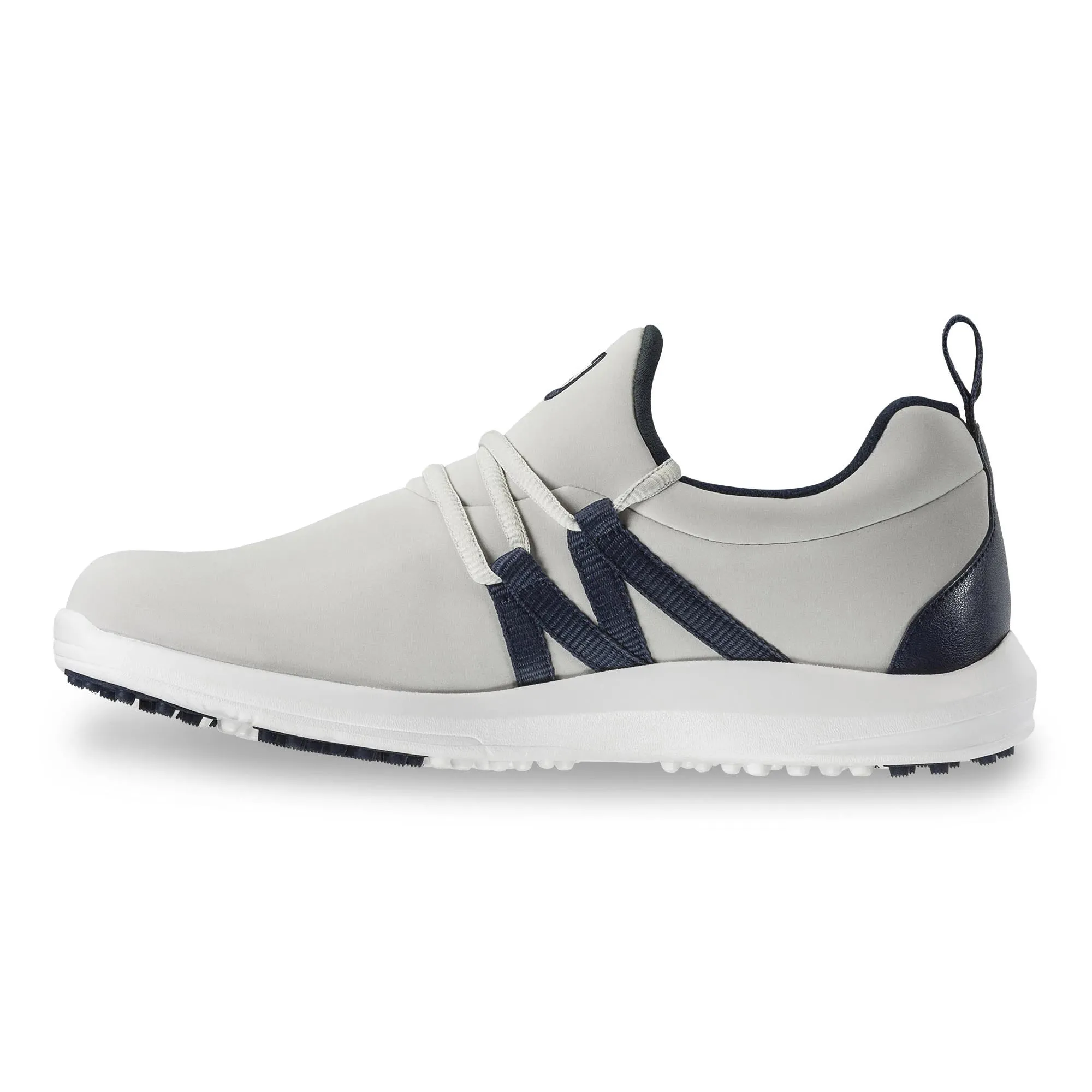 FootJoy Womens Leisure Slip-On - SAND/NAVY - Factory Blemish Comfort Flow Pro