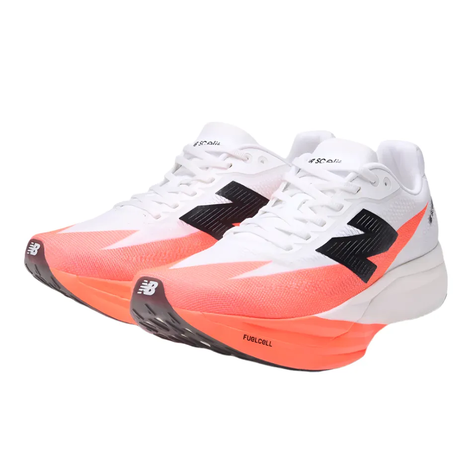 New Balance Women's Fuelcell Supercomp Elite V5 Running Shoes in Urgent Red/White/Black AW25 Torsion Support outdoor trail running shoe usage