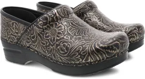 Professional - Black Antique Tooled Comfortable Casual Shoes