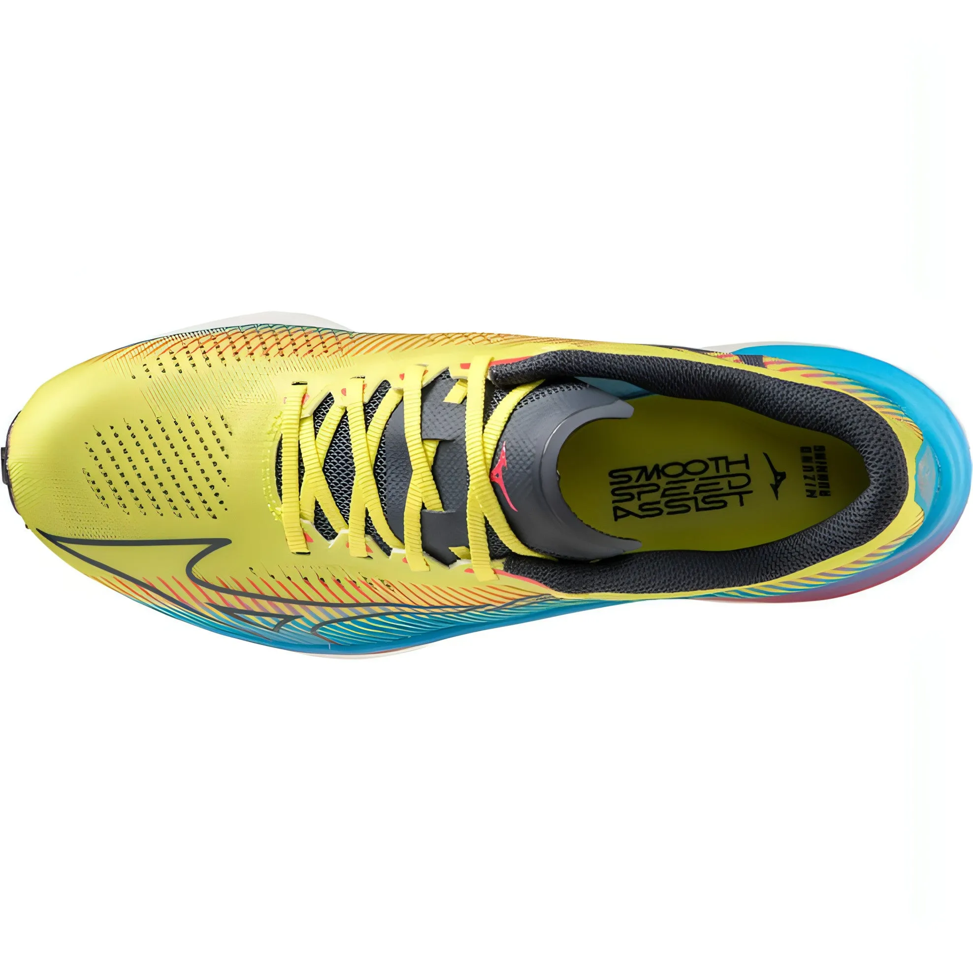 Easy Wear Ventilated Mesh Long Distance Mizuno Wave Rebellion Pro Mens Running Shoes - Yellow