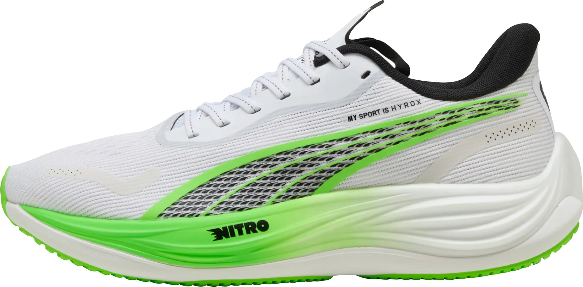 Foot Glow Island Vibe Puma Velocity Nitro 3 HYROX Mens Running Shoes - White