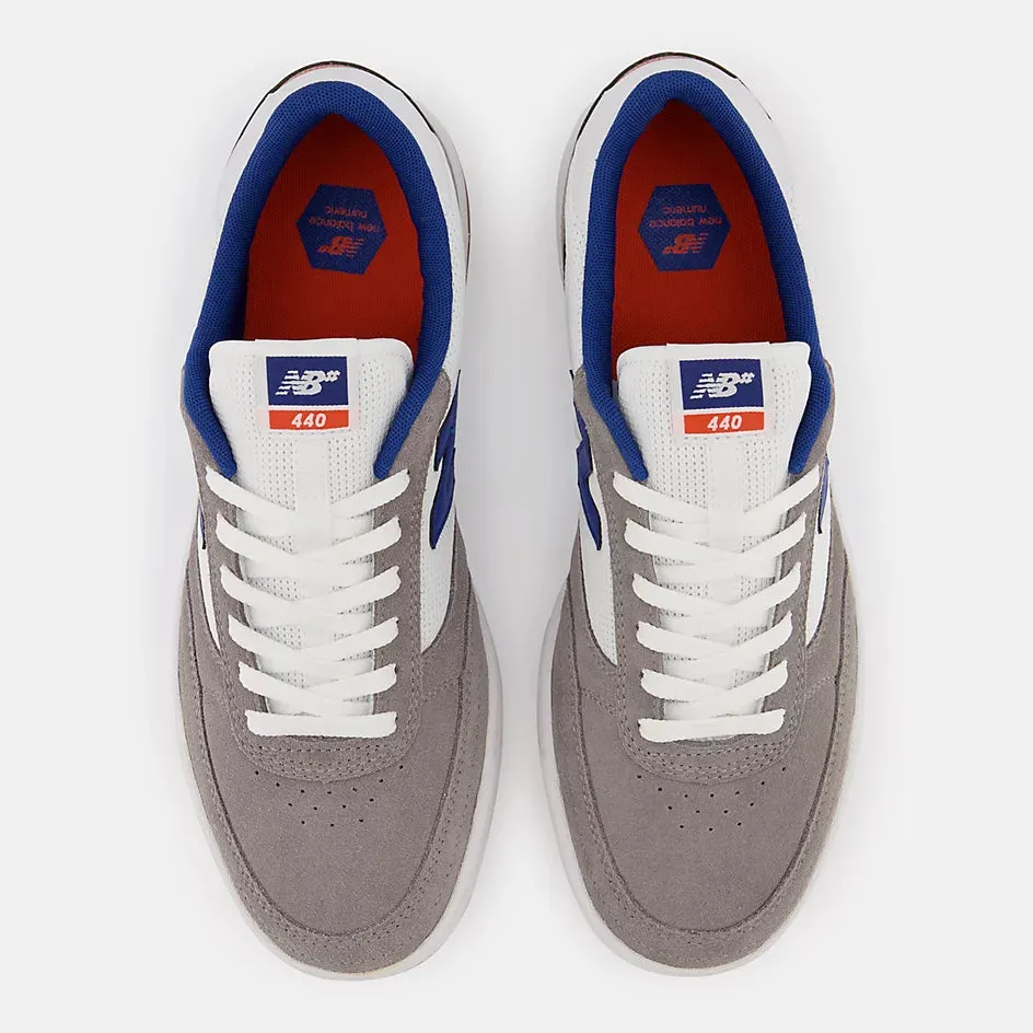 New Balance Numeric 440 Skateboard Shoes - Grey / White Modern Style