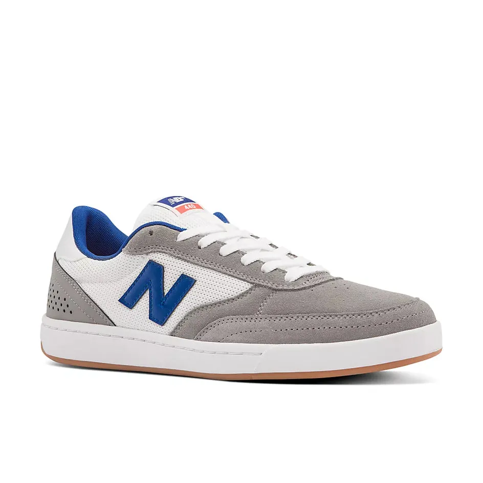 Premium Texture Balance Control New Balance Numeric 440 Skateboard Shoes - Grey / White