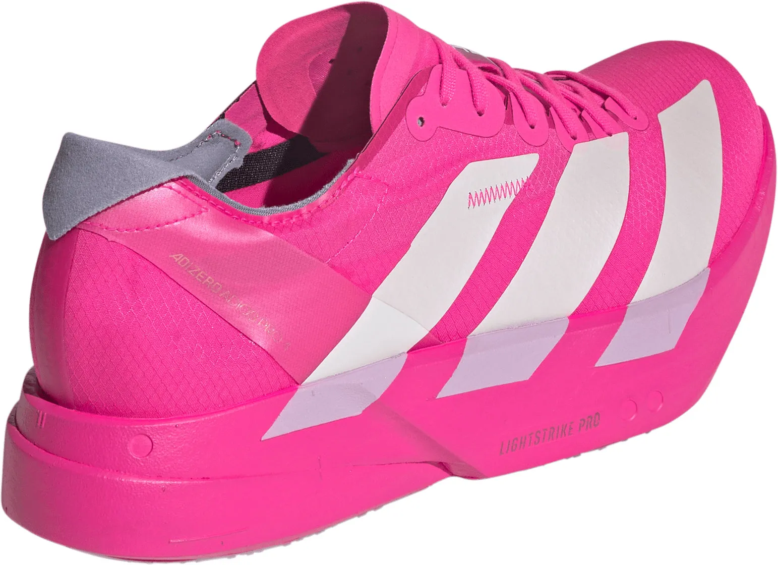 Path Free Comfort Lining adidas Adizero Adios Pro 4 Mens Running Shoes - Pink