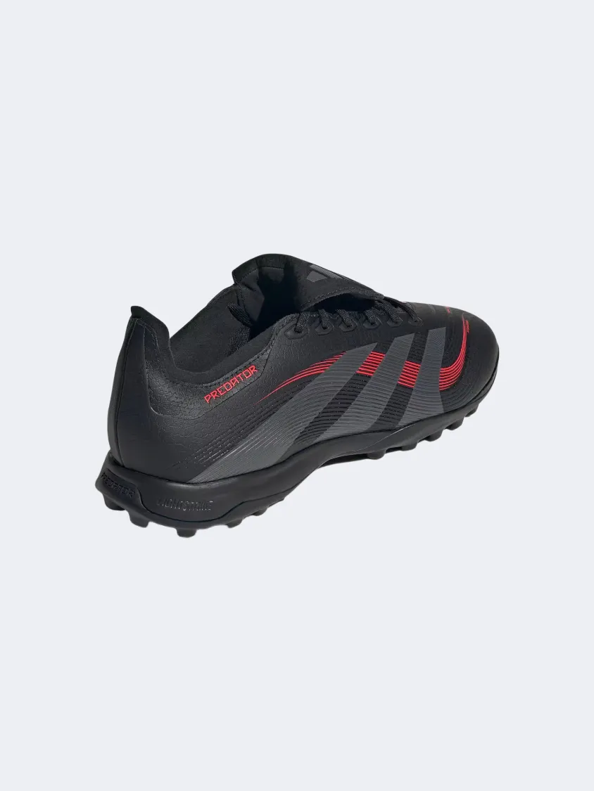 Adidas Predator League Fold Over Tongue Men Football Shoes Black/Grey/Red Firm Hold