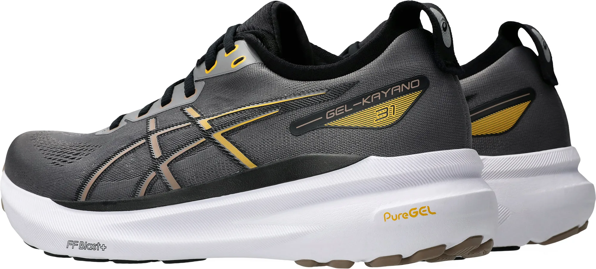 Moist Guard Peace Step Asics Gel Kayano 31 Mens Running Shoes - Grey