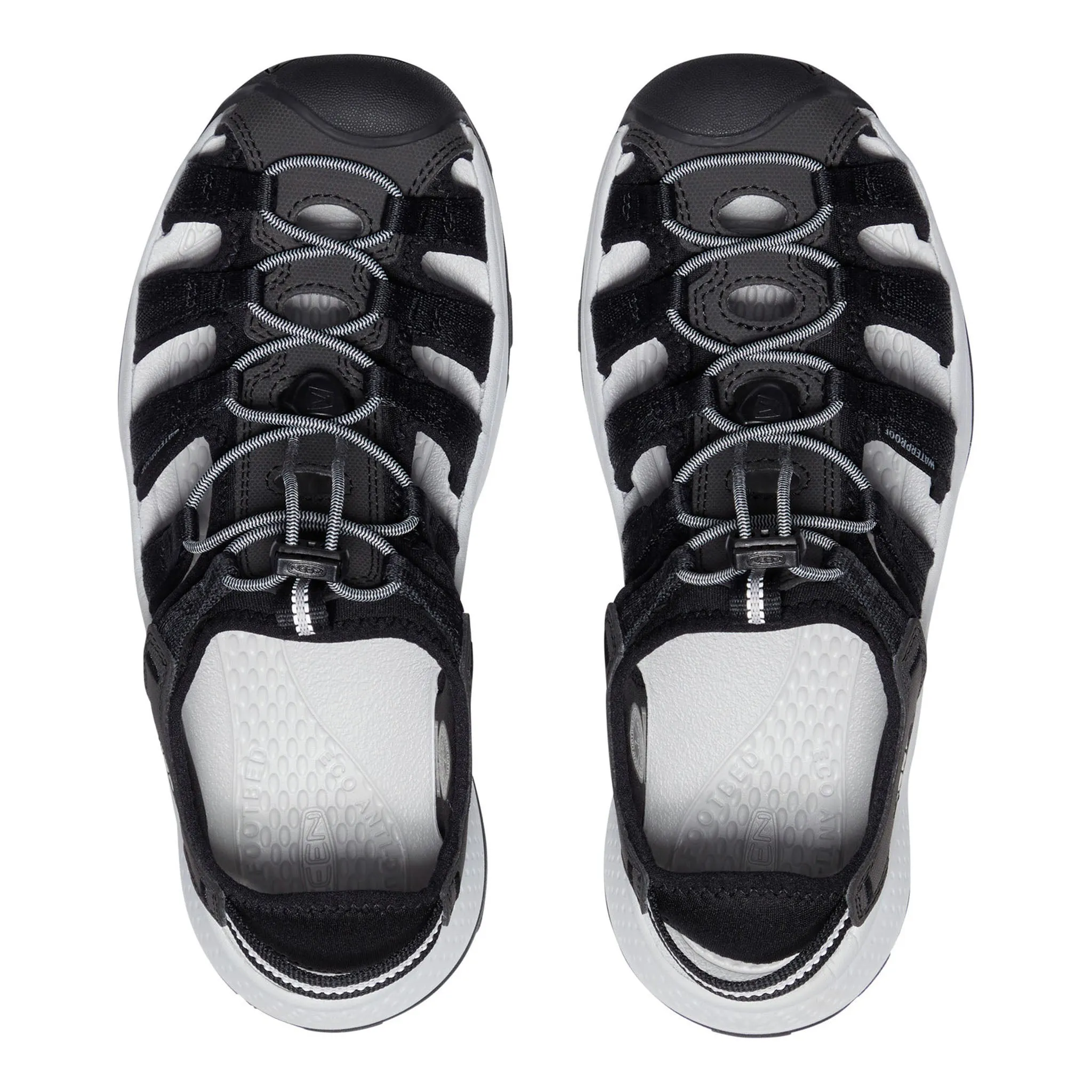 Women's Astoria West Sandal Black/Grey Toe Space Snake Skin