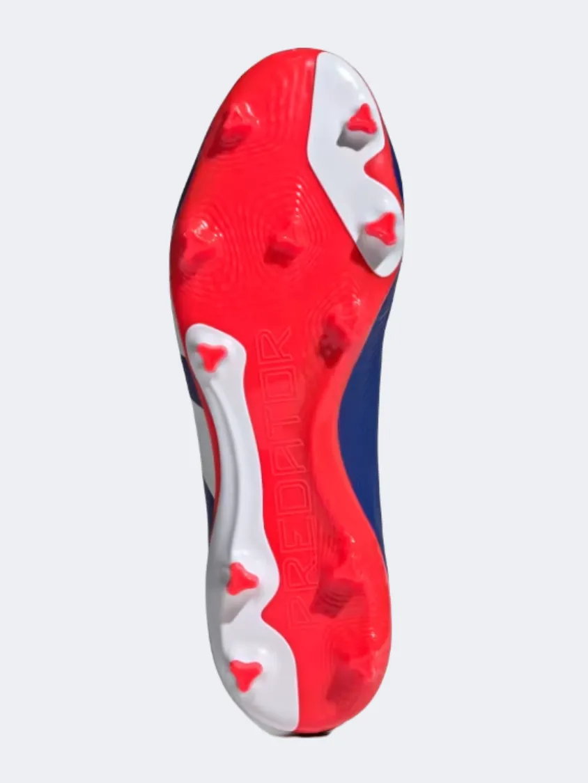 Adidas Predator Leage Fg Men Football Shoes Blue/White/Red Shock Absorb