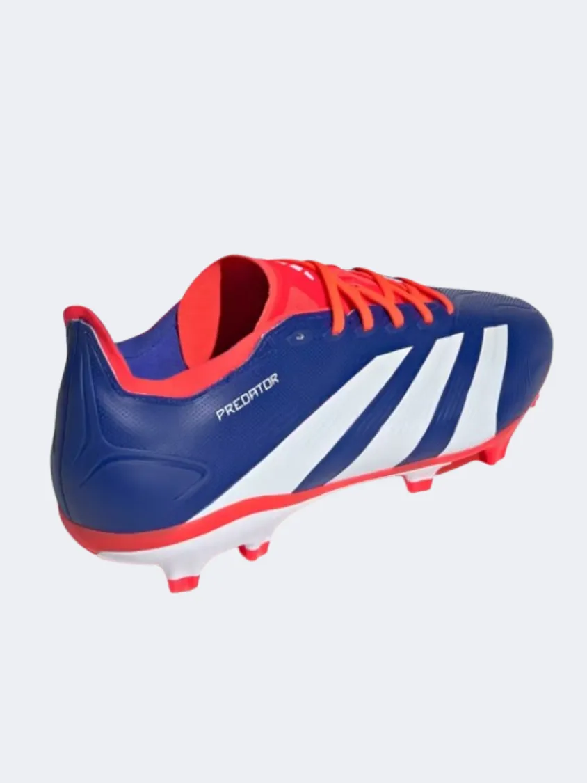 Adidas Predator Leage Fg Men Football Shoes Blue/White/Red Break Start Play Energy