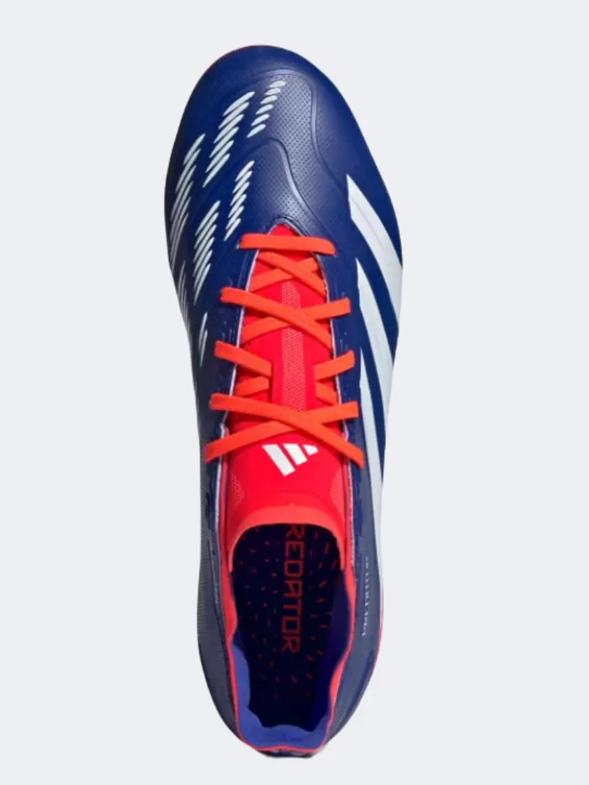 Adidas Predator Leage Fg Men Football Shoes Blue/White/Red Training Routine All Play