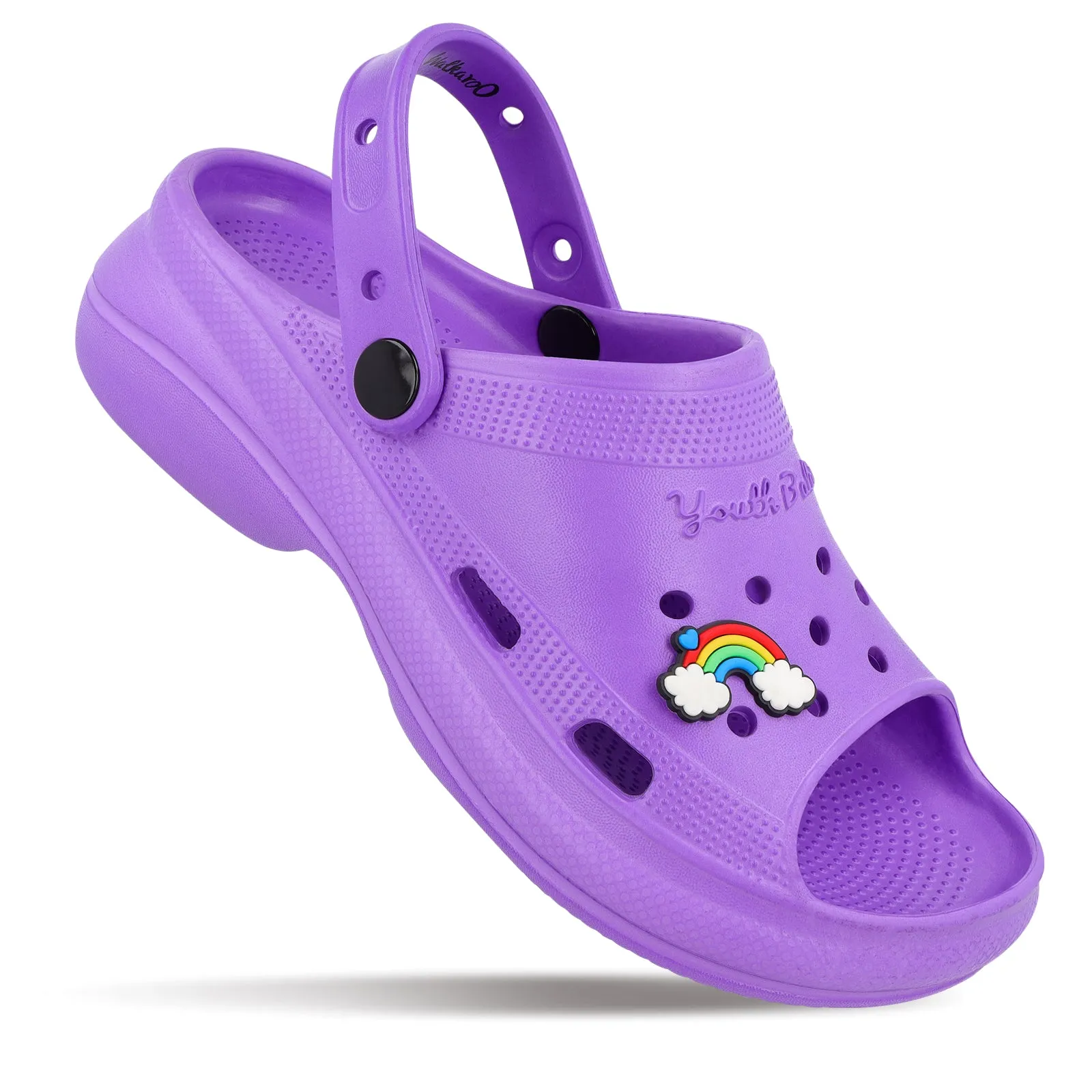 Walkaroo Women's Clogs  - WC8937 Lavender Non-slip Fit
