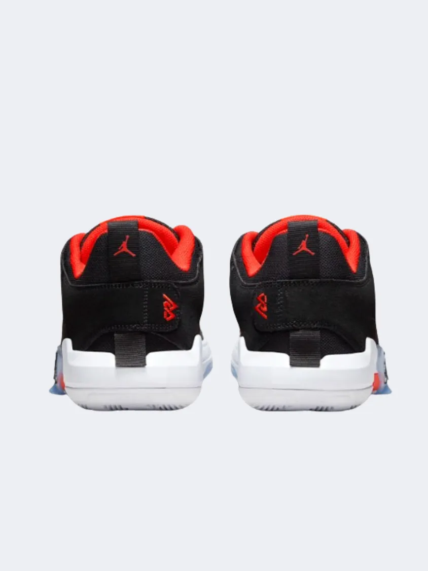 Nike Jordan One Take 5 Men Basketball Espadrilles Black/White/Red Ultra Responsive Foam Compression Zoned Insole