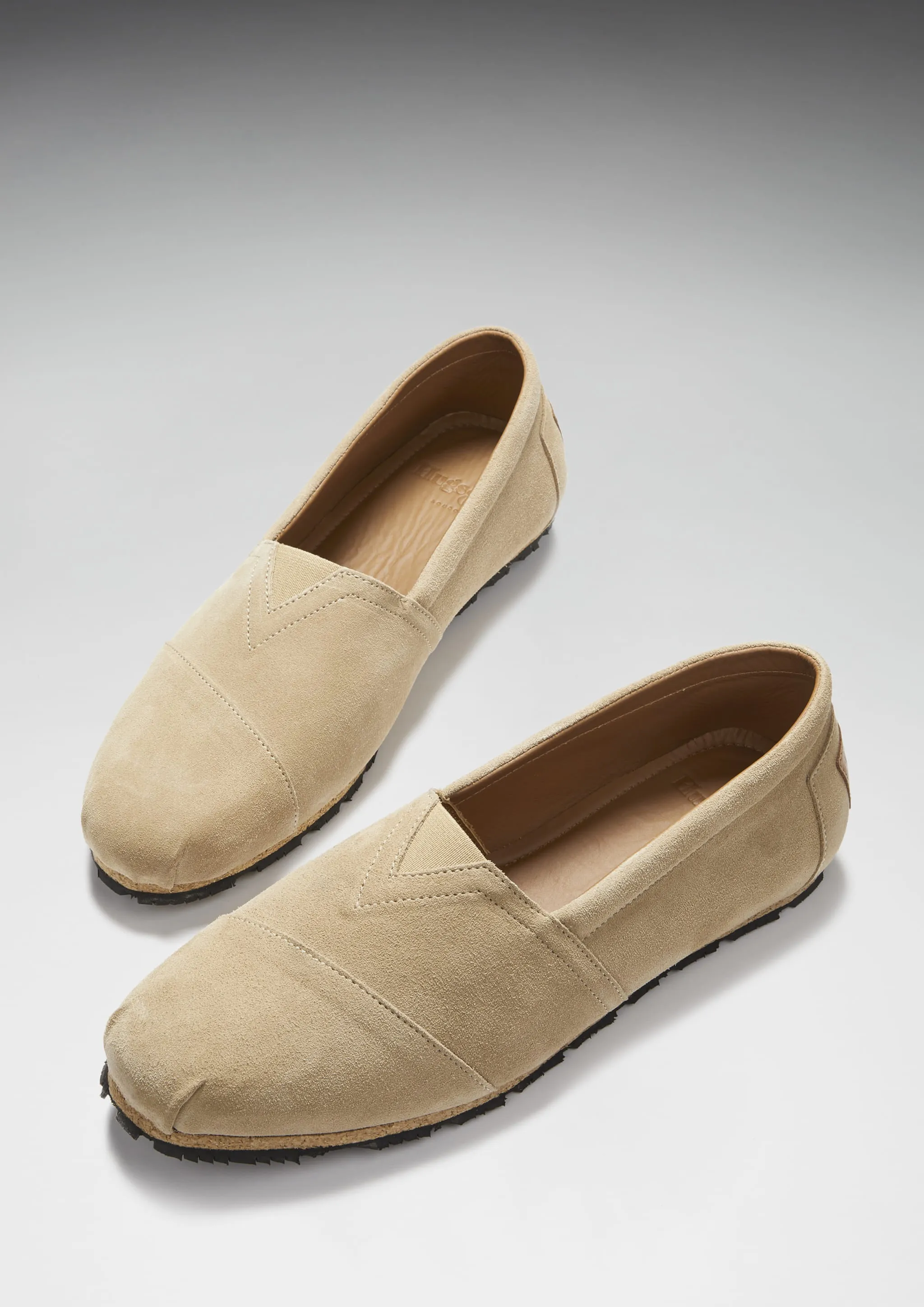Tyre Sole Espadrilles, taupe suede Bounce Step Urban Trek