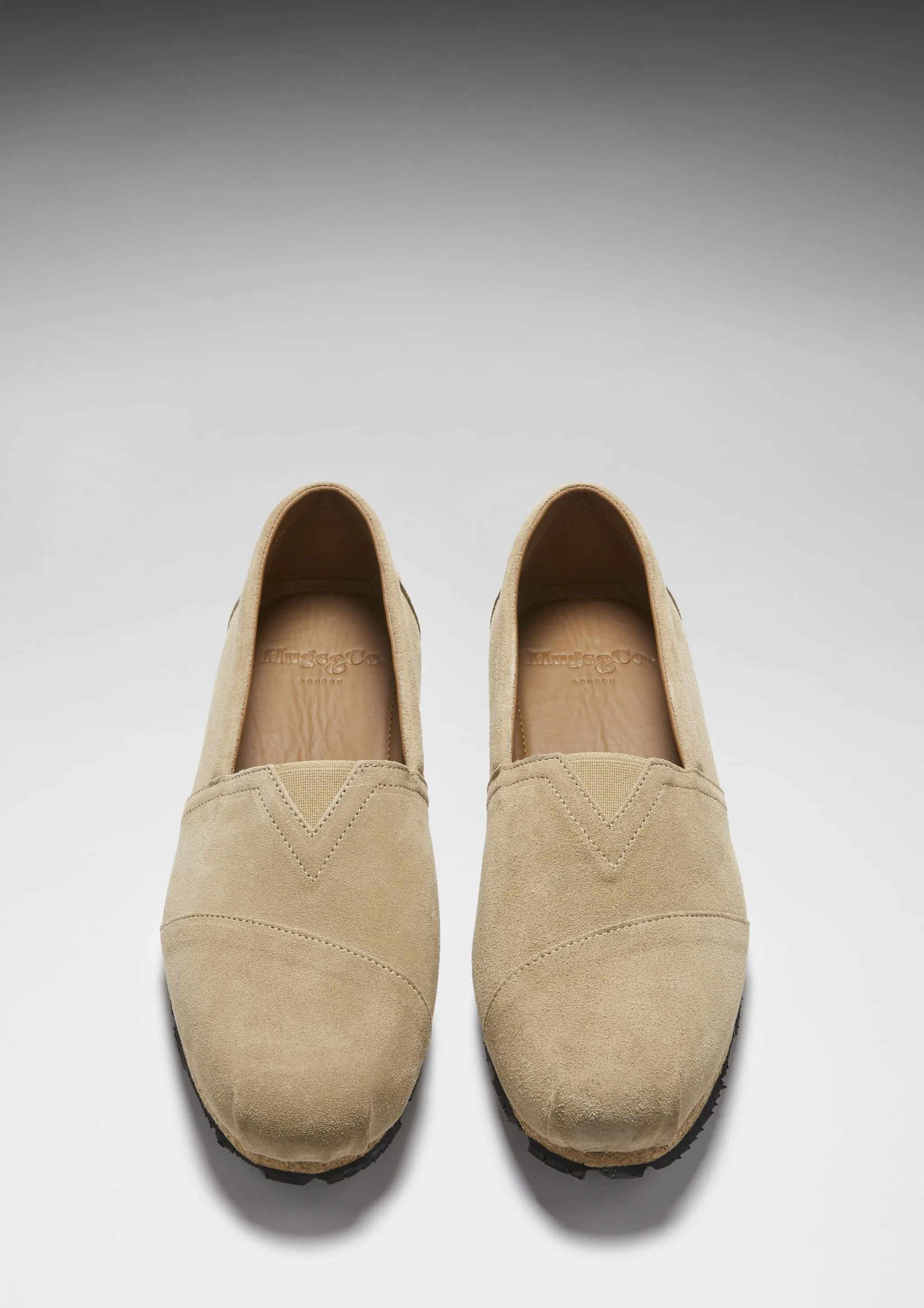 Tyre Sole Espadrilles, taupe suede Indoor outdoor use Effortless Wear