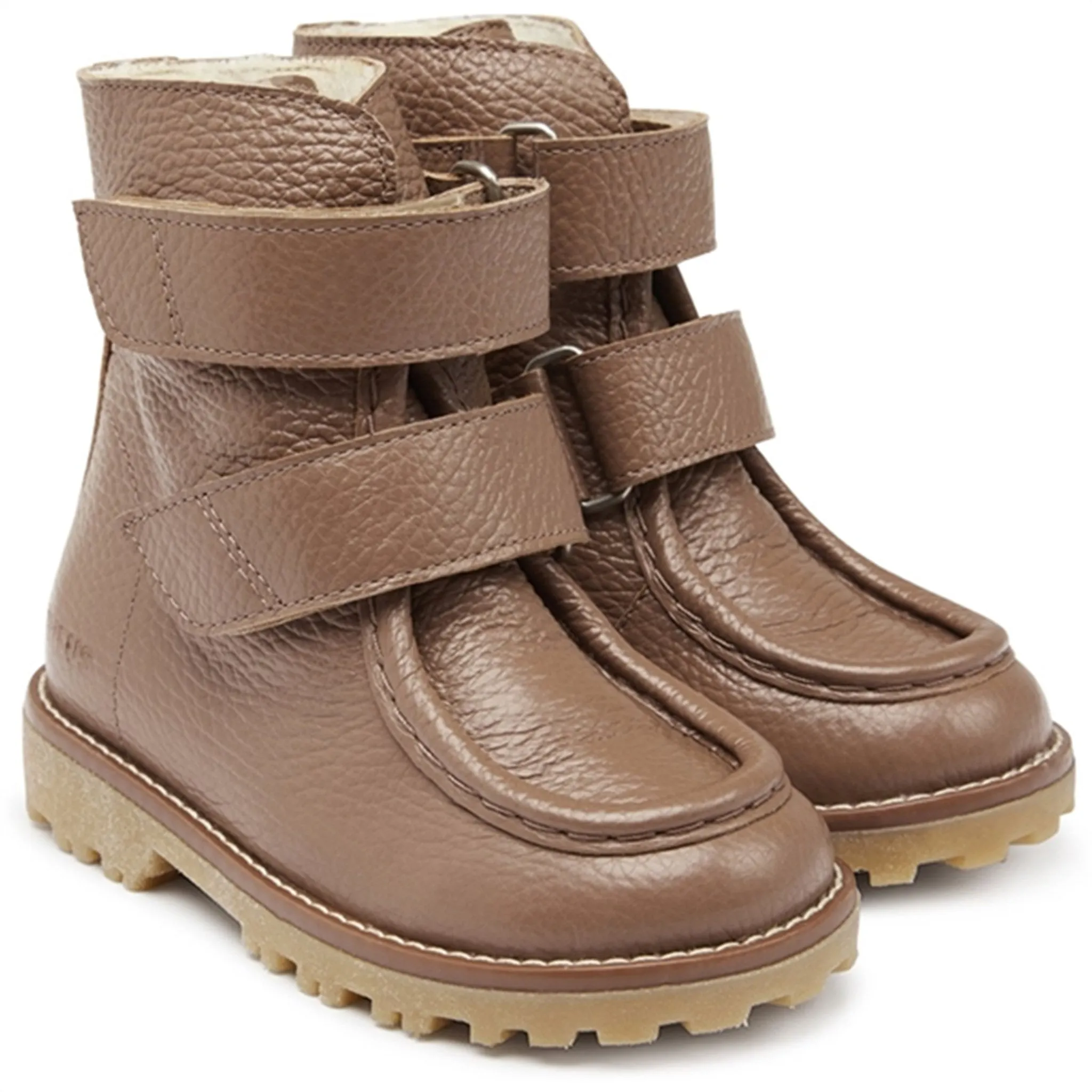Snow Hike Boots Snow Winter Outdoor Trek Angulus Mid-Cut St?vle With Velcro Nougat