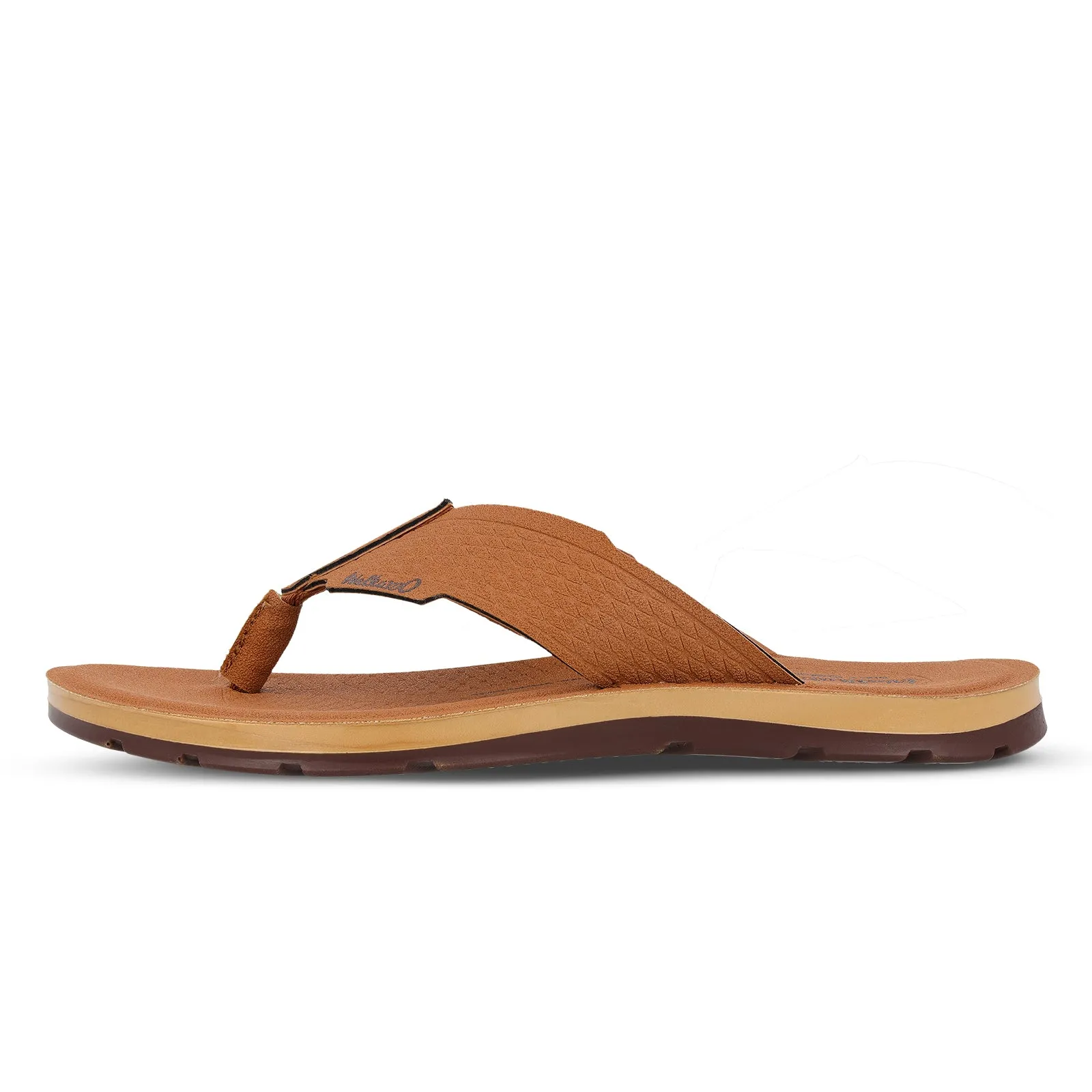 Holiday Garden Style Men's Daily Wear V-Strap Sandals - WGP50022 Tan