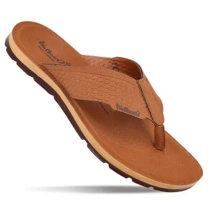 Men's Daily Wear V-Strap Sandals - WGP50022 Tan Seaside Relax