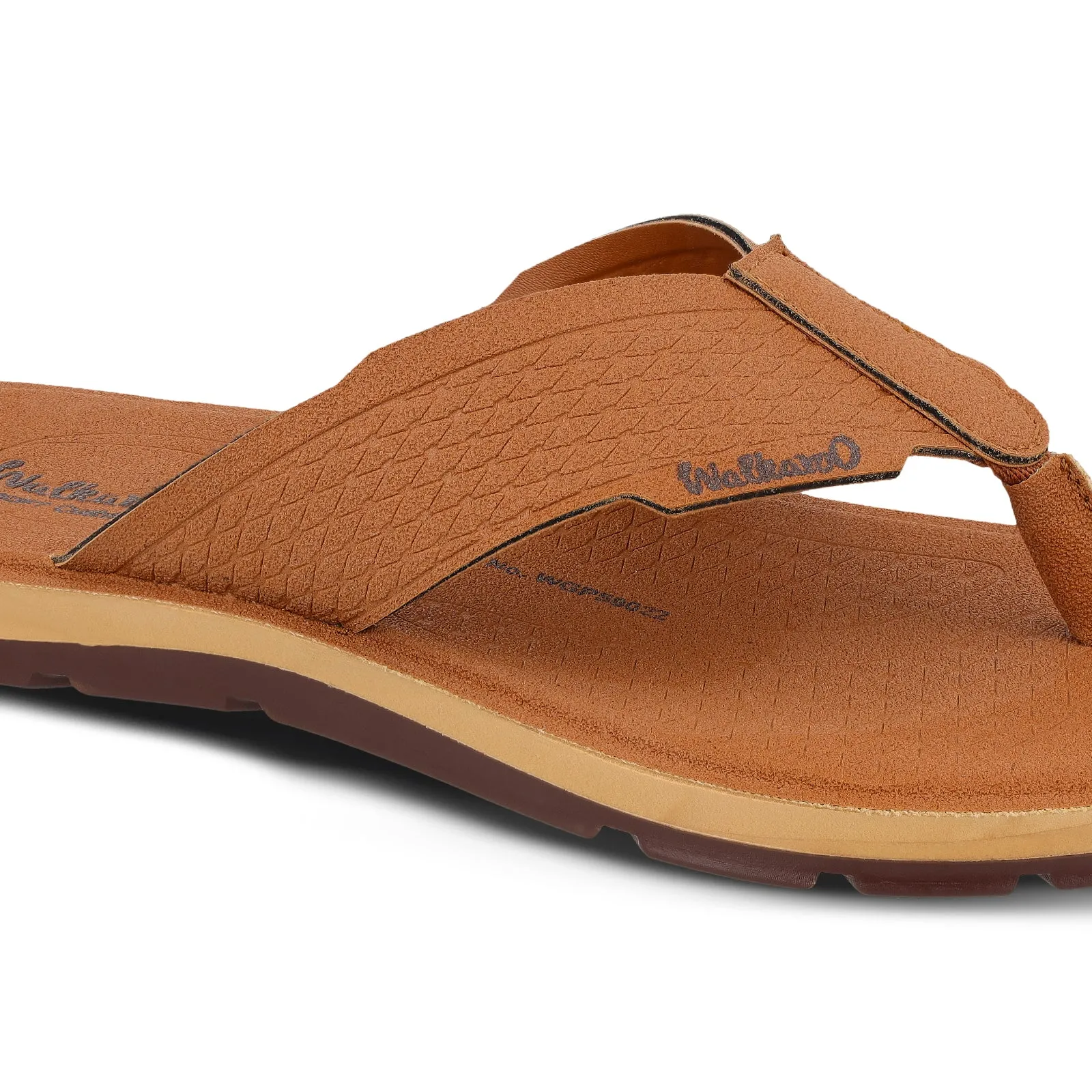Relaxed Lifestyle Coastal Walk Fit Men's Daily Wear V-Strap Sandals - WGP50022 Tan