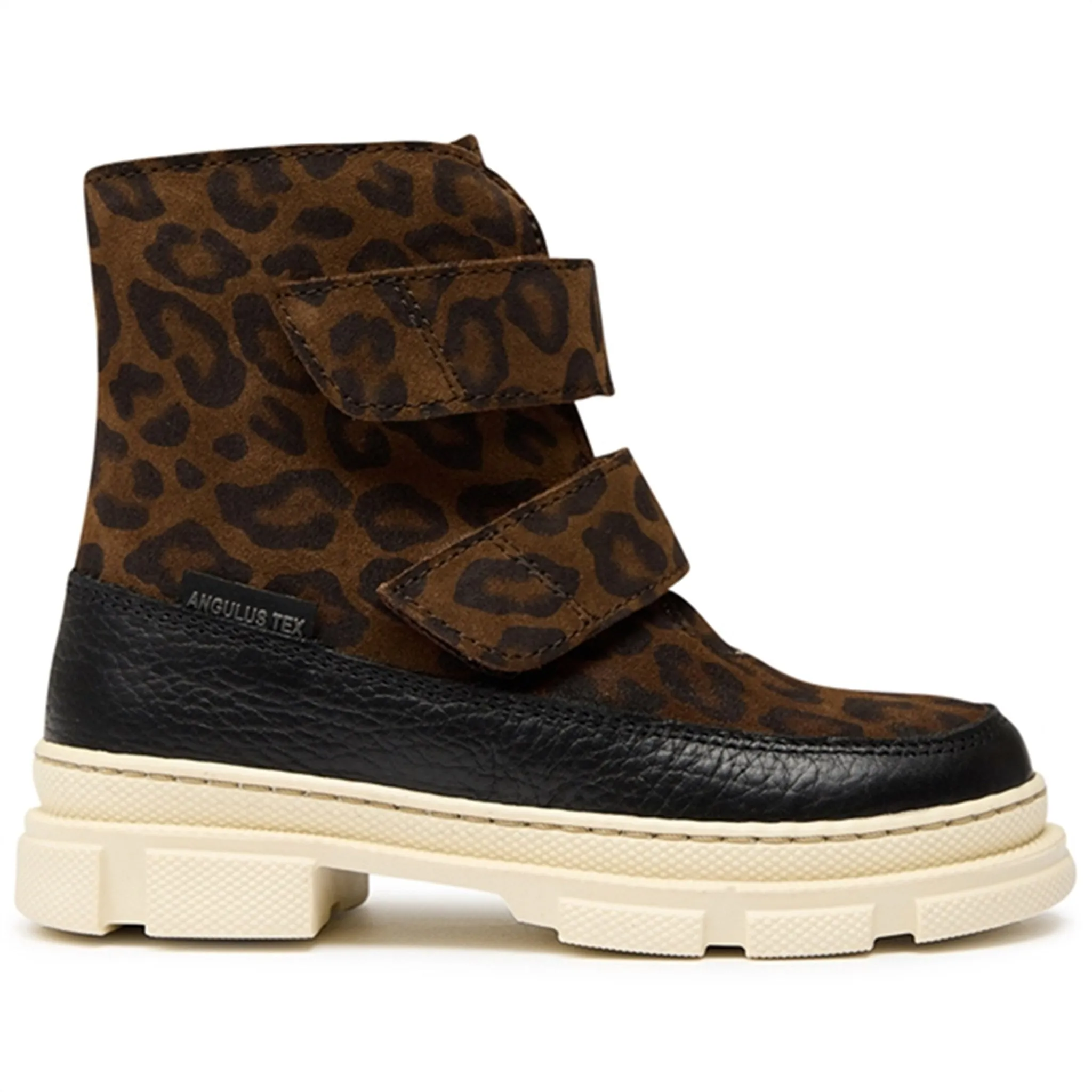 Angulus Tex-Boots w Velcro and Wool Lining Black/ Brown leo Adventure Frostbite Guard