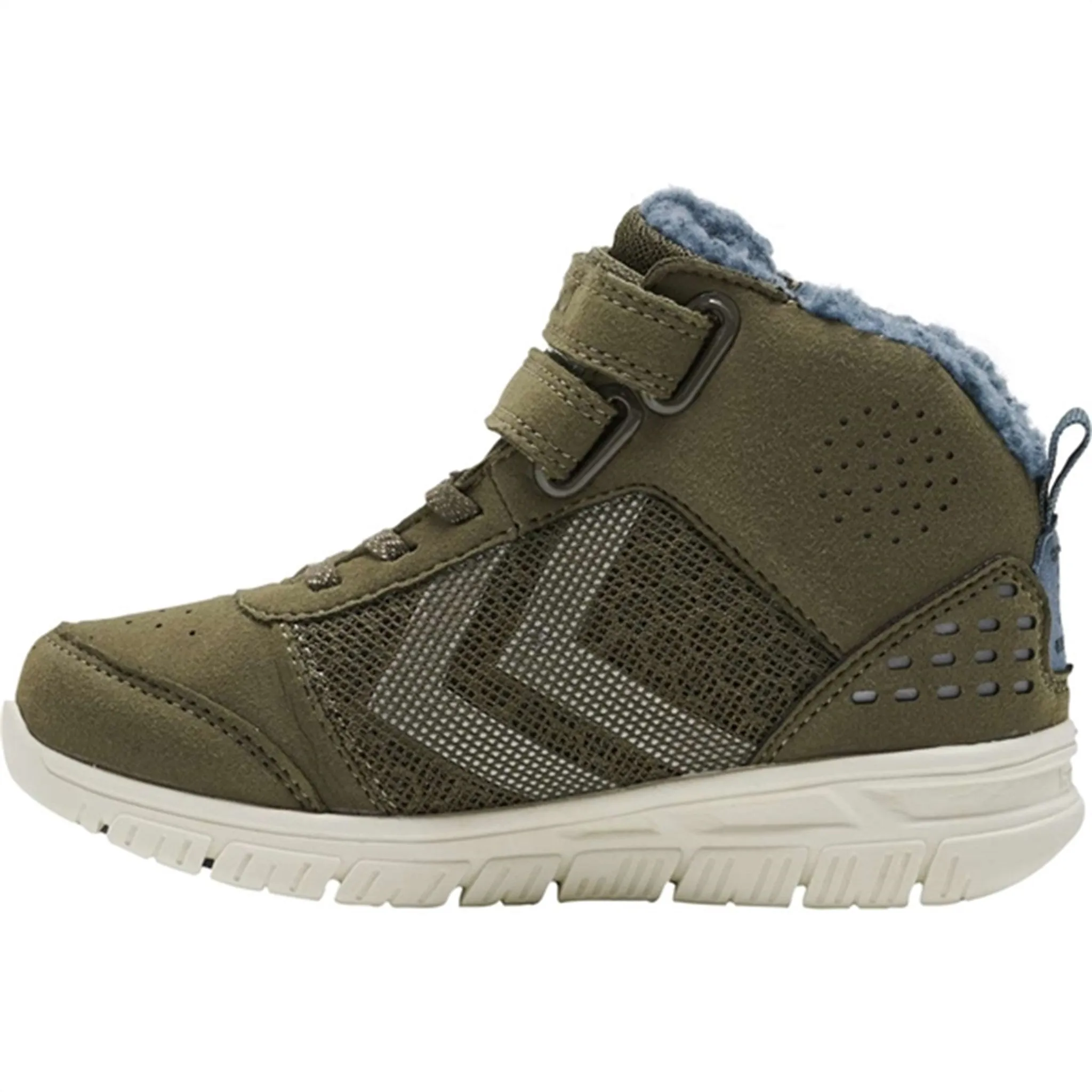 Hummel Crosslite Winter Mid Tex JR Dark Olive Snow Flex Boot Anti Skid