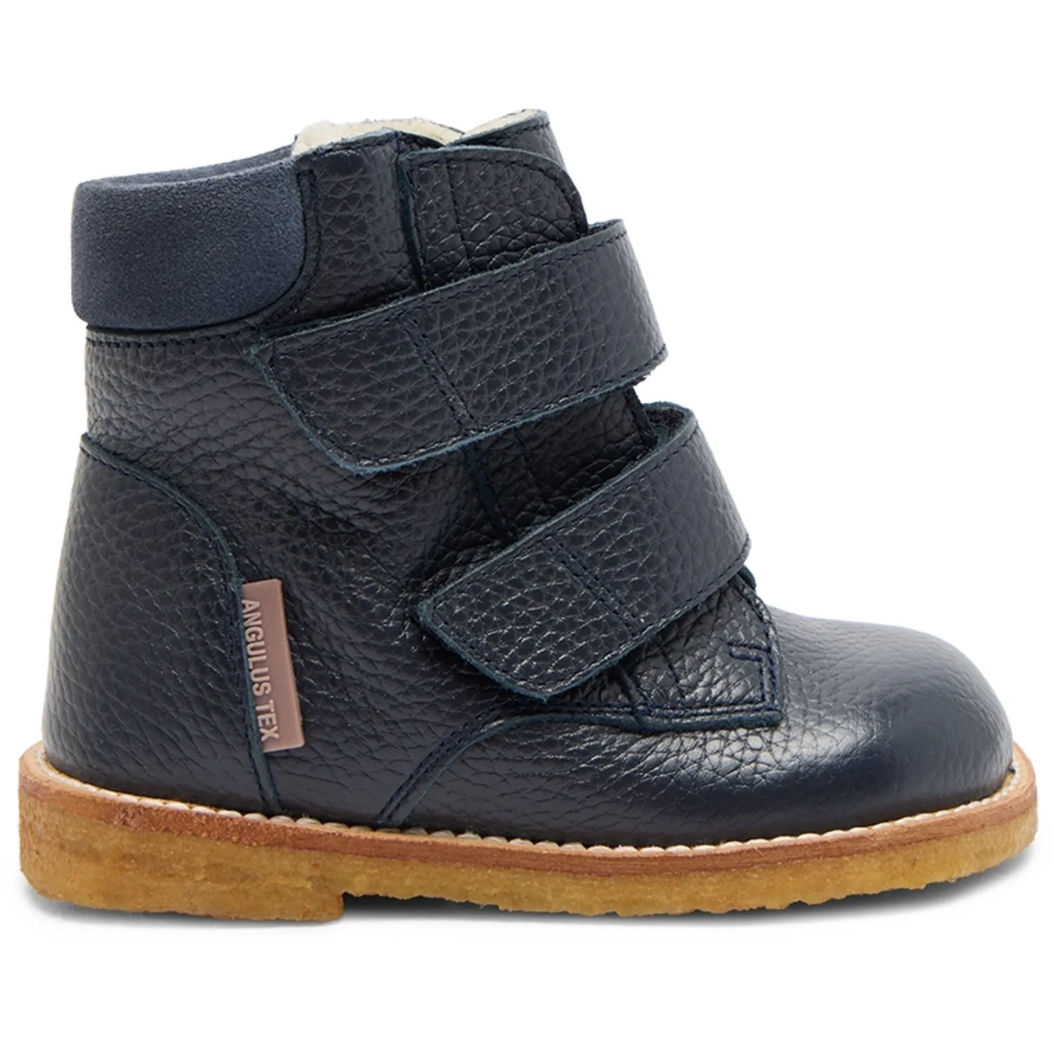 Snowy Hike Snow Flex Boot Angulus Navy/Blue Fog Beginners Tex-Boot Med Velcro Closure
