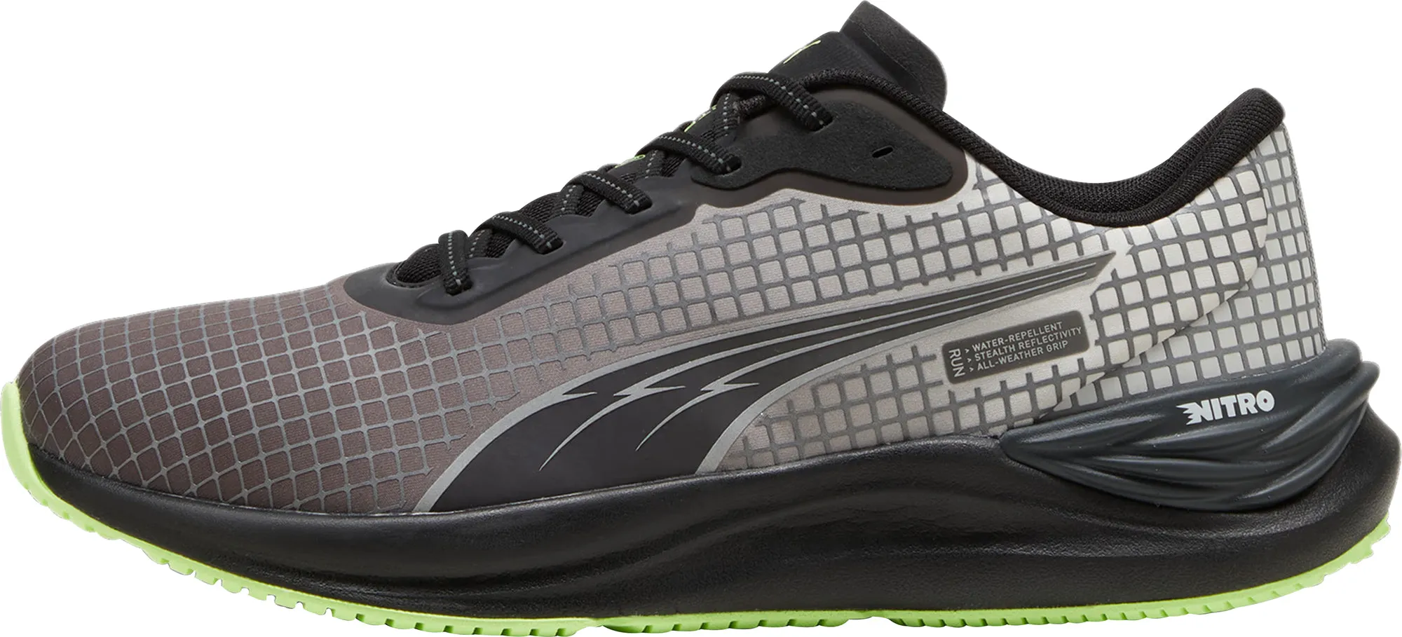 Puma Electrify Nitro 3 WTR FV Mens Running Shoes - Black Comfortable Insole