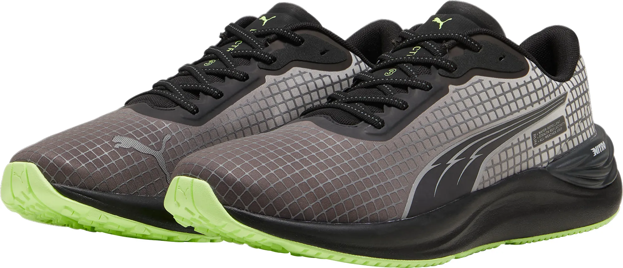Puma Electrify Nitro 3 WTR FV Mens Running Shoes - Black Boat Walk