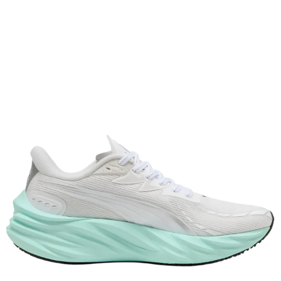 PUMA Women's Velocity NITRO 4 Running Shoes in PUMA White/Mint Melt AW25 urban - running professional - grade shoes