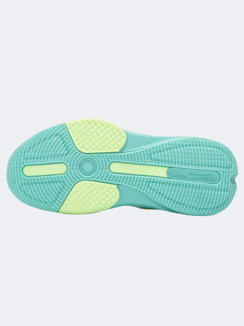 Impact Resistance Erke Gs Boys Basketball Shoes Blue/Green/White