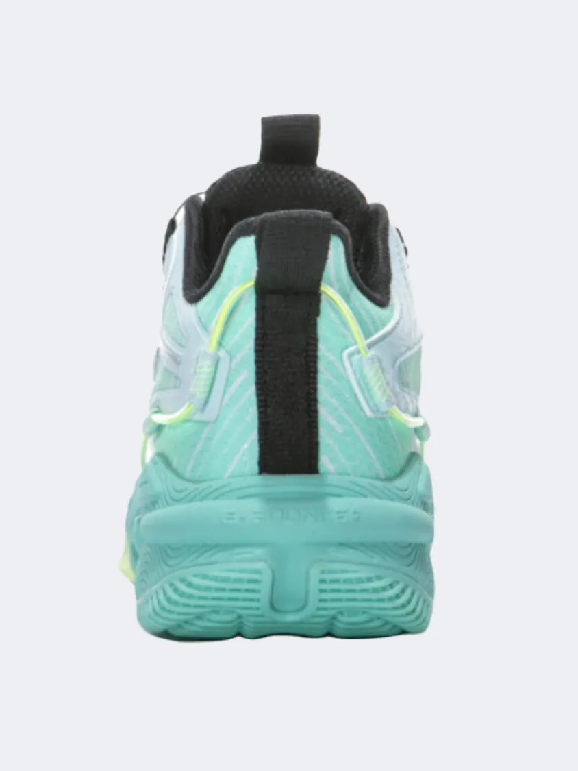Erke Gs Boys Basketball Shoes Blue/Green/White Jump Control Zone