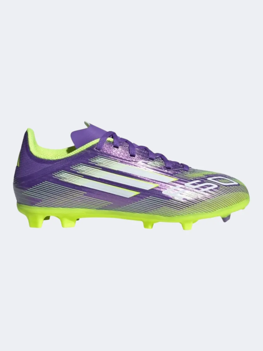 Turf Training Dry Feel Adidas F50 League Fg/Mg Jr Kids Football Shoes Purple