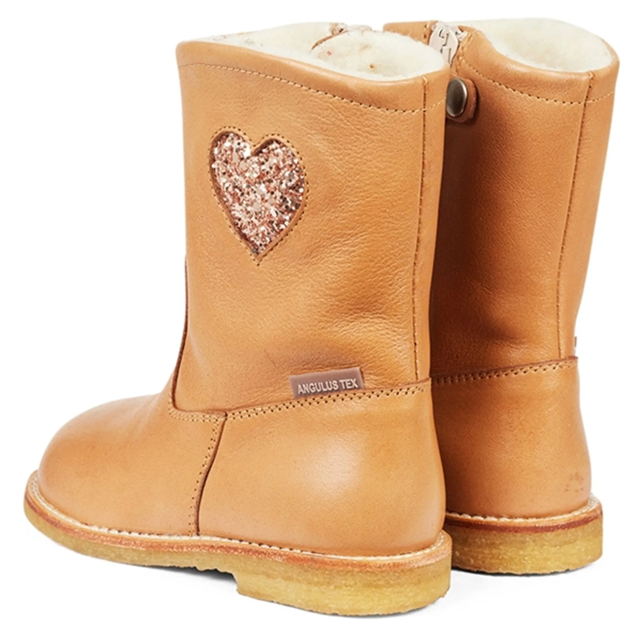 Snow Snow Explorer Boots Angulus Tex-Boots With Zipper Almond/Maple Glitter