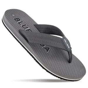 Blue Tyga Men's Flip Flop Thong  - BT4278 Grey Beach Breeze Quick Garden Trip