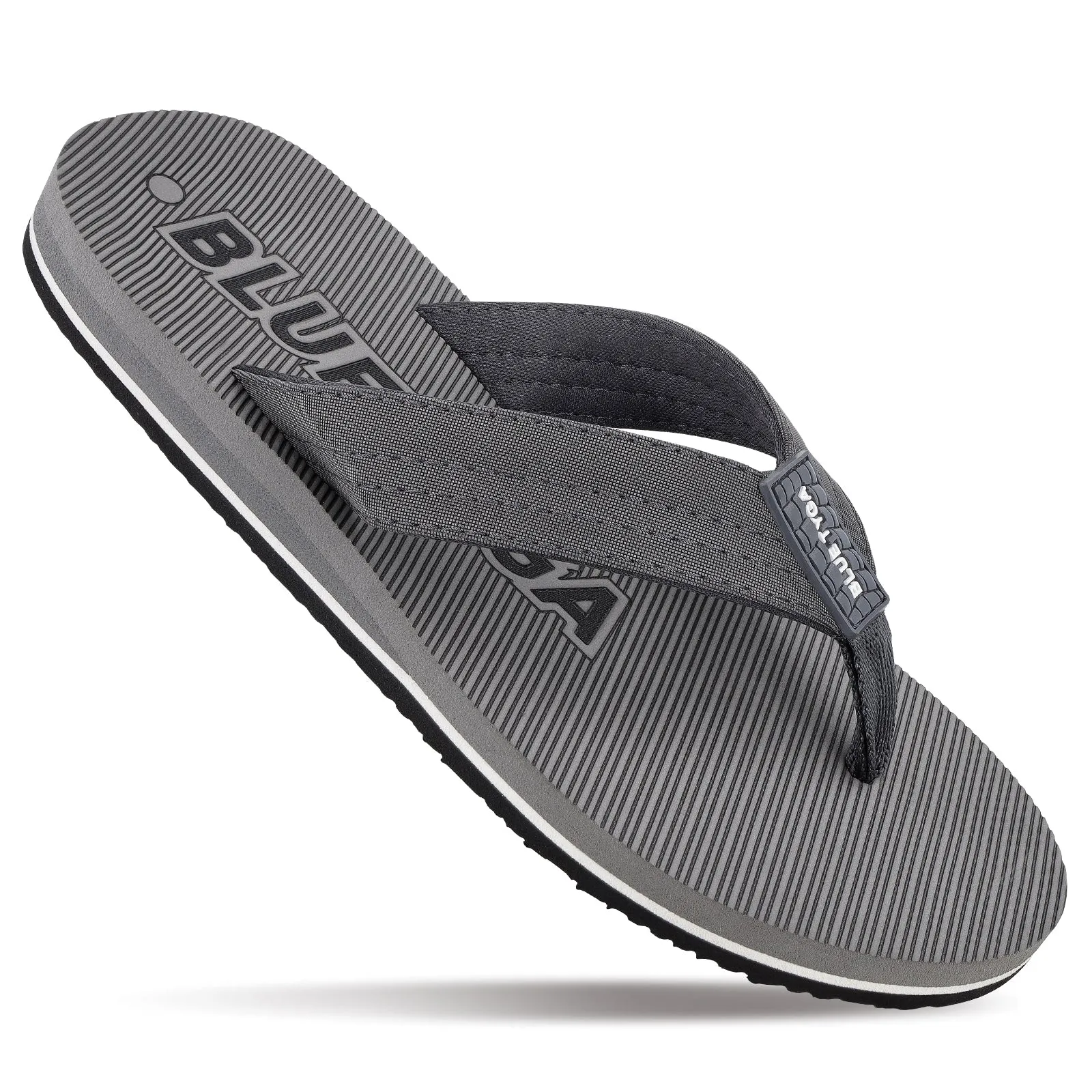 Blue Tyga Men's Flip Flop Thong  - BT4278 Grey Beach Breeze Quick Garden Trip