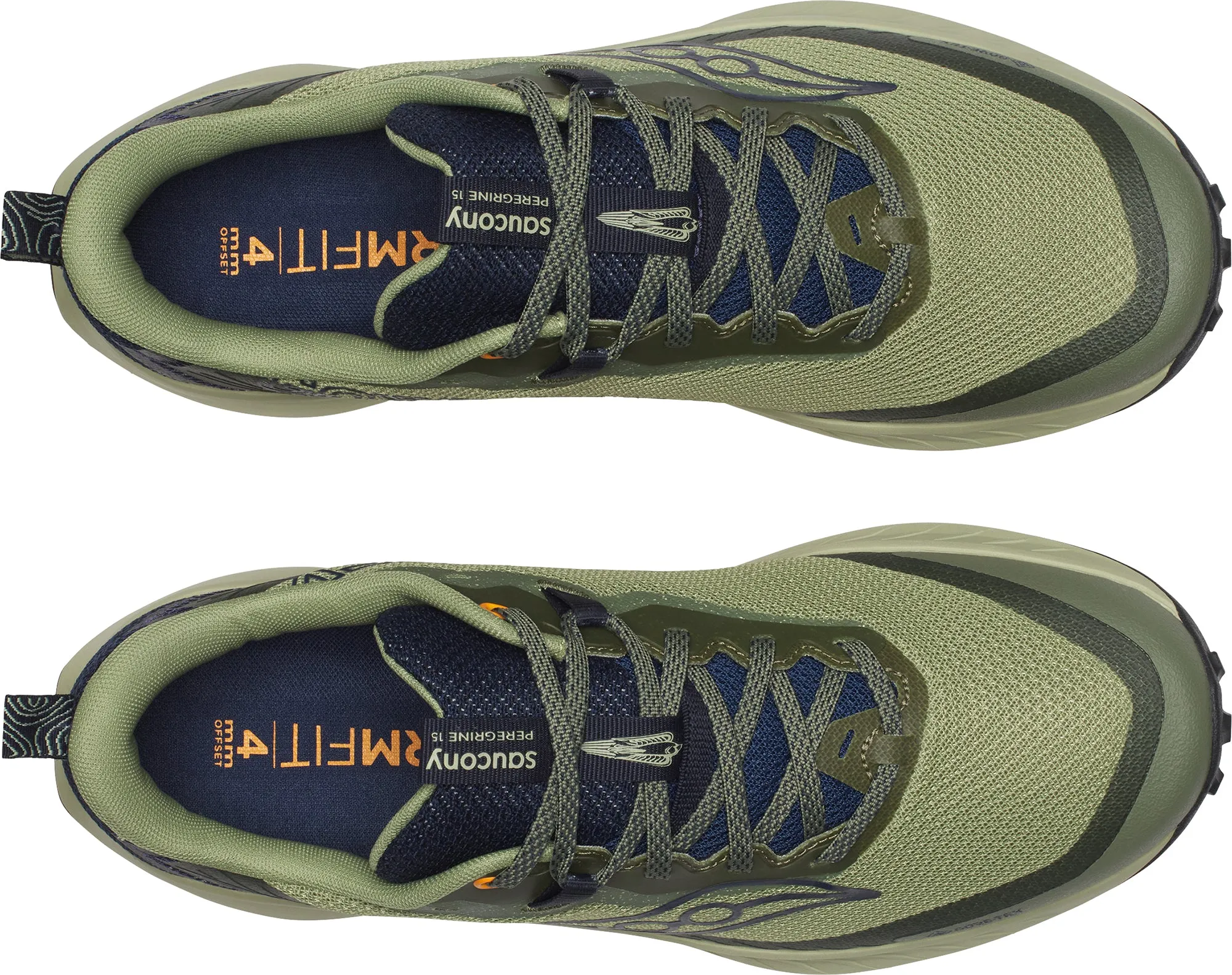 Saucony Peregrine 15 GORE-TEX Mens Trail Running Shoes - Green Reinforced