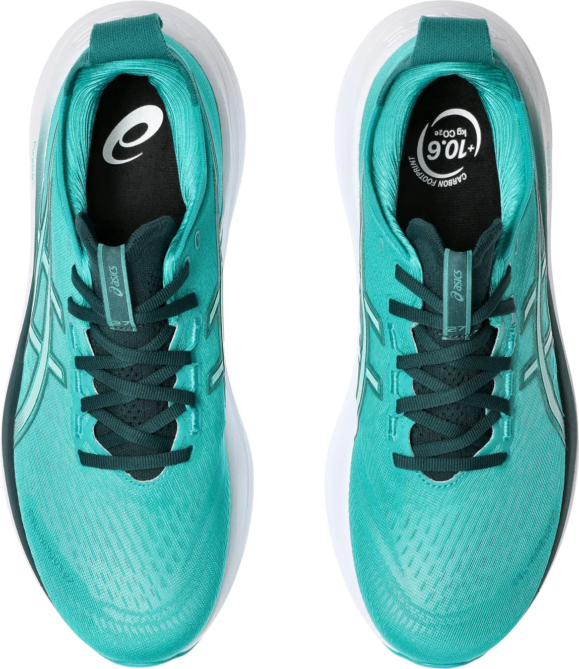 Asics Gel Nimbus 27 Mens Running Shoes - Green Any Path