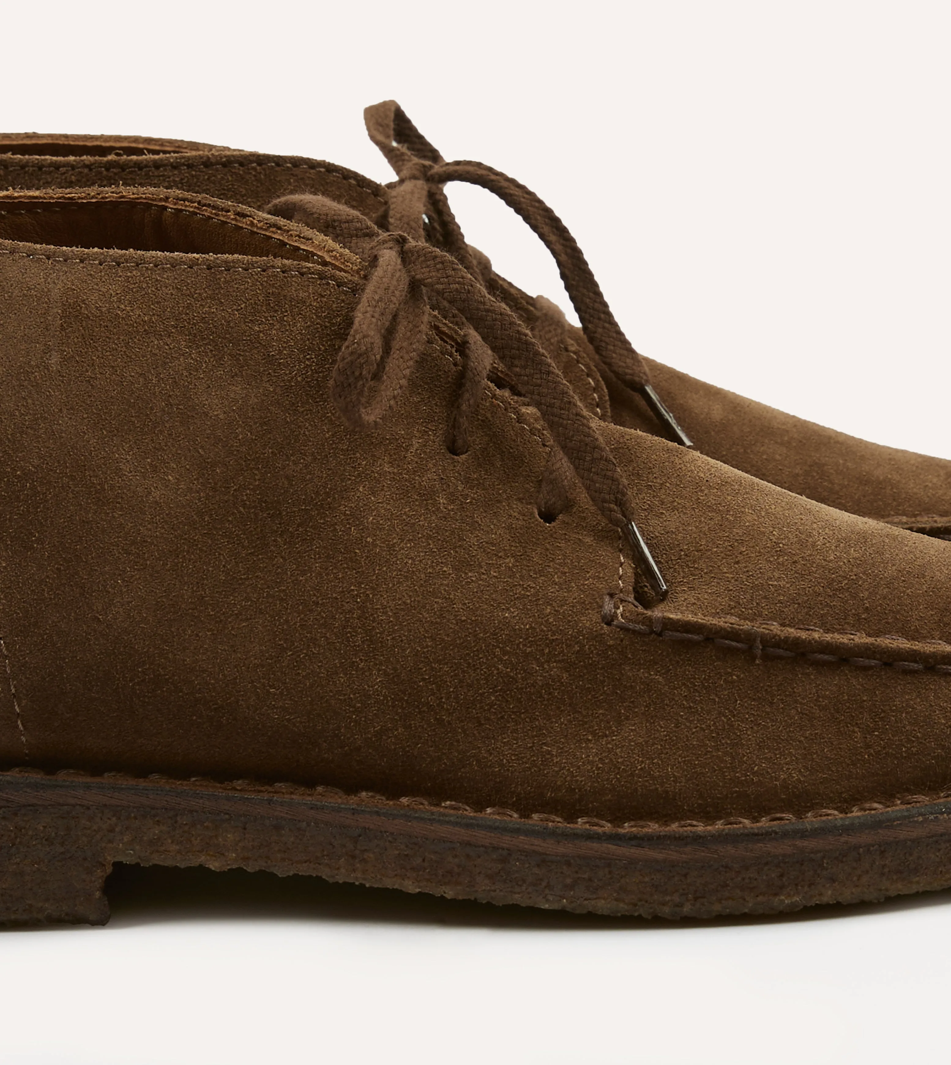 Comfortable fit Crosby Moc-Toe Chukka Boot Tobacco Suede