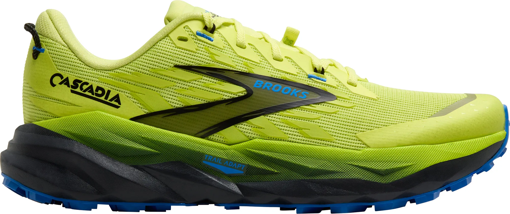 Brooks Cascadia 19 Mens Trail Running Shoes - Green Rapid Motion