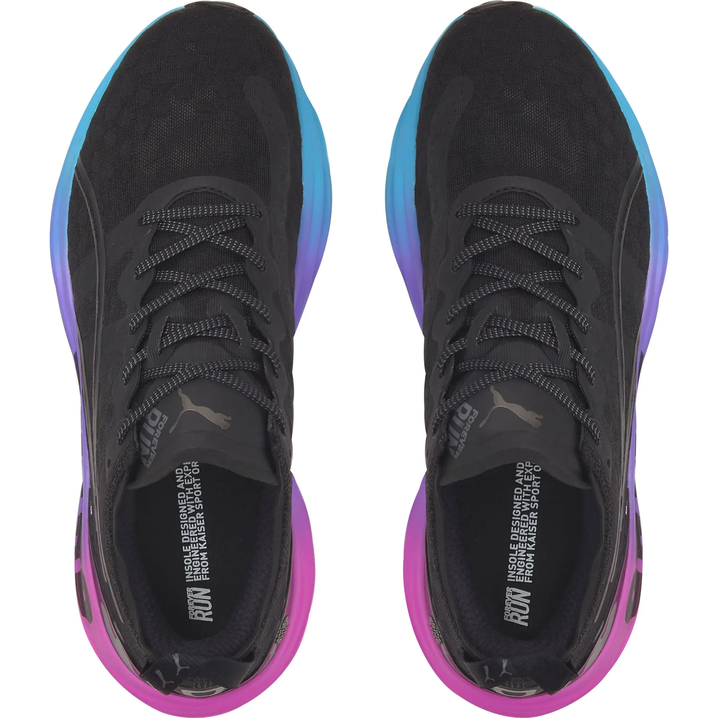 Puma ForeverRun Nitro Mens Running Shoes - Black All Terrain Urban Walkers Swift Glide